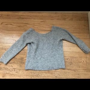 Sezane low back 3/4 sleeve sweater